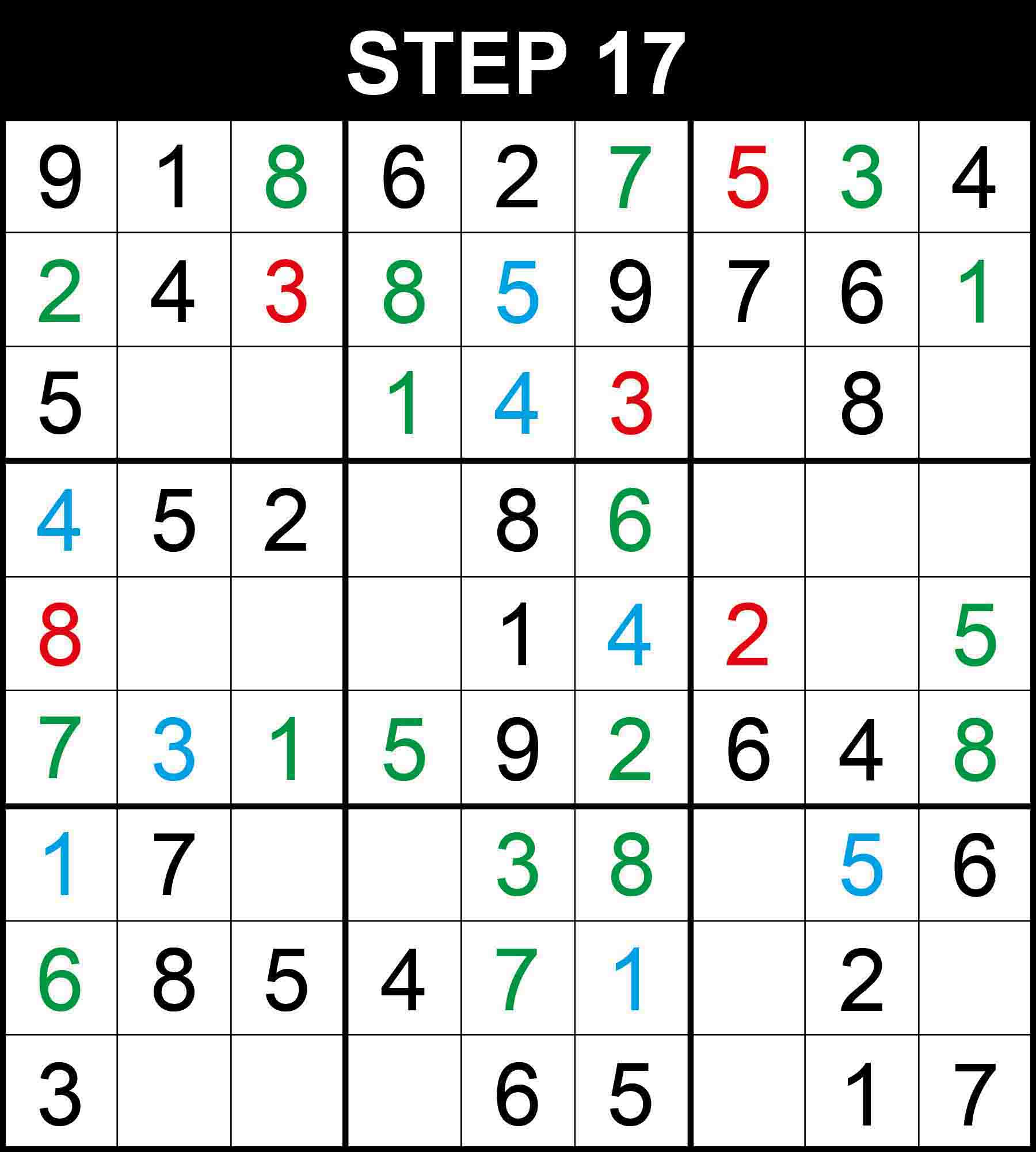 sudoku single candidate technique